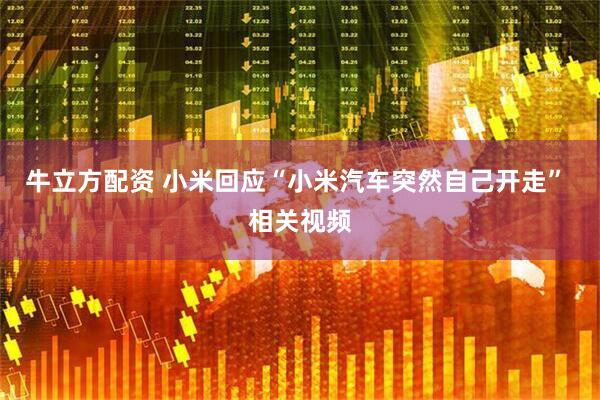 牛立方配资 小米回应“小米汽车突然自己开走” 相关视频