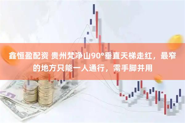 鑫恒盈配资 贵州梵净山90°垂直天梯走红，最窄的地方只能一人通行，需手脚并用